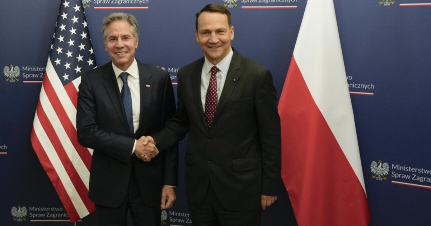 Secretary of State Blinken ends Ukraine-focused European trip in Poland with arms request on agenda