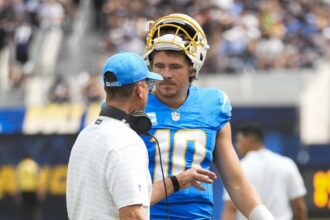 Jim Harbaugh's longtime connection with quarterback Justin Herbert has paid off big time for the Chargers