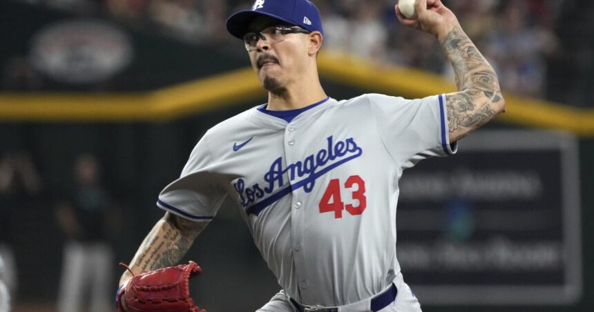 Dodgers relief pitcher Anthony Banda breaks hand in unusual manner